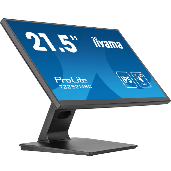iiyama iiyama ProLite T2252MSC-B2 computer monitor 54,6 cm (21.5") 1920 x 1080 Pixels Full HD LCD Touchscreen Zwart