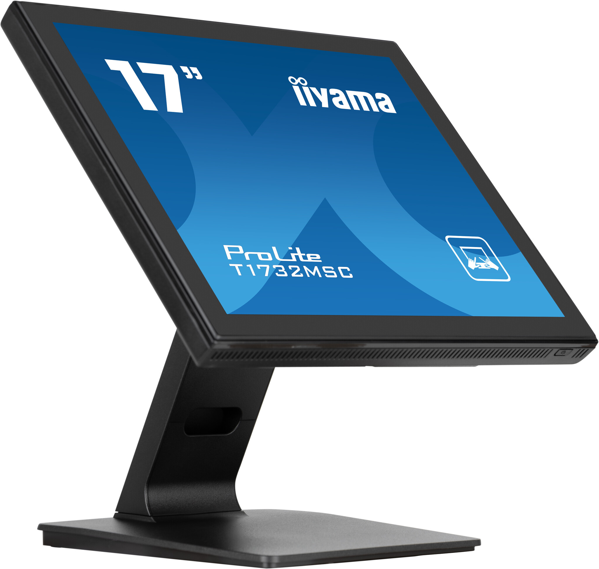 iiyama iiyama ProLite T1732MSC-B1SAG computer monitor 43,2 cm (17") 1280 x 1024 Pixels Full HD LED Touchscreen Tafelblad Zwart