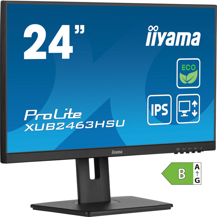 iiyama iiyama ProLite XUB2463HSU-B1 computer monitor 61 cm (24") 1920 x 1080 Pixels Full HD LED Zwart