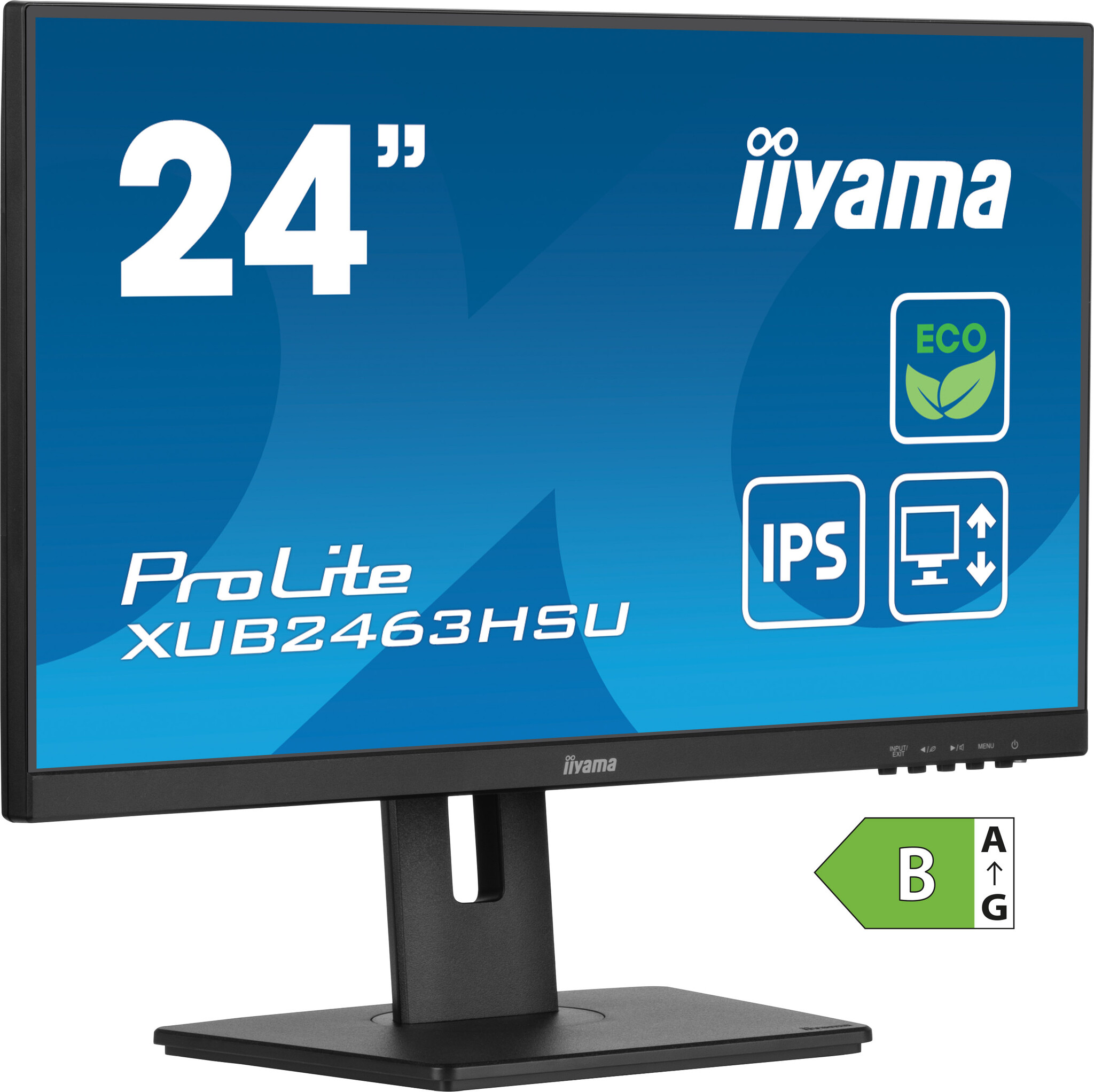 iiyama iiyama ProLite XUB2463HSU-B1 computer monitor 61 cm (24") 1920 x 1080 Pixels Full HD LED Zwart