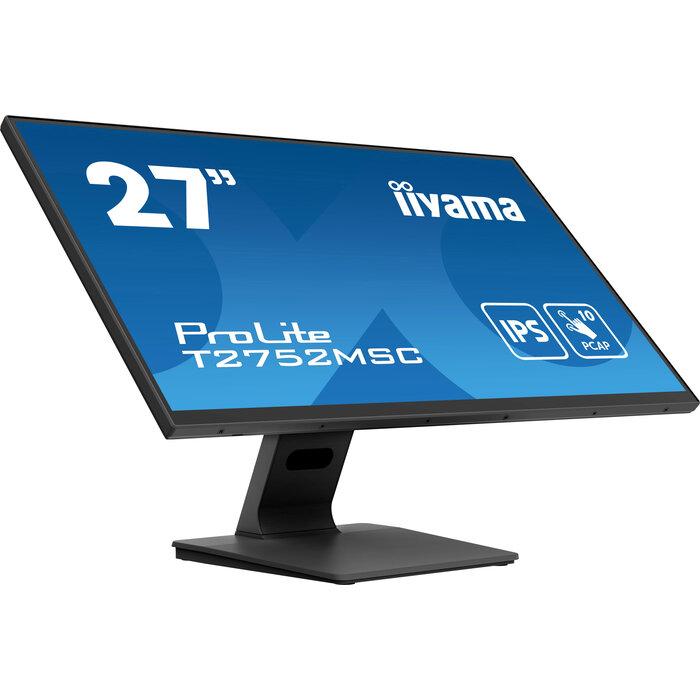 iiyama iiyama ProLite T2752MSC-B1 computer monitor 68,6 cm (27") 1920 x 1080 Pixels Full HD LED Touchscreen Zwart
