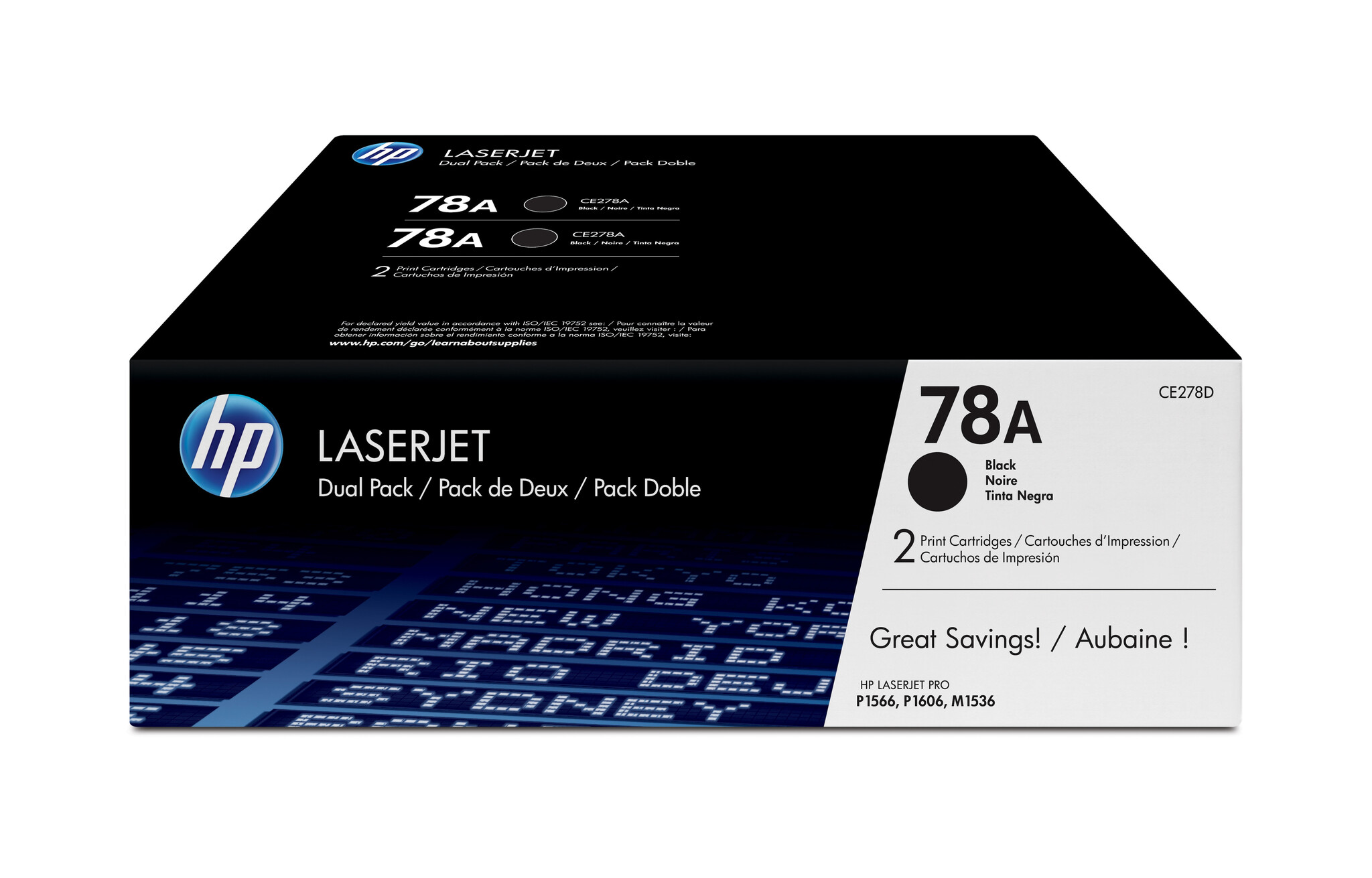 Hewlett & Packard INC. HP 78A originele zwarte LaserJet tonercartridge, 2-pack