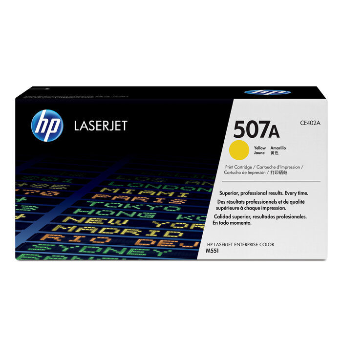 Hewlett & Packard INC. HP 507A originele gele LaserJet tonercartridge