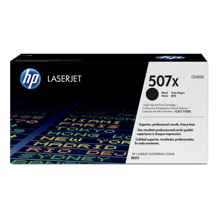 Hewlett & Packard INC. HP 507X originele high-capacity zwarte LaserJet tonercartridge