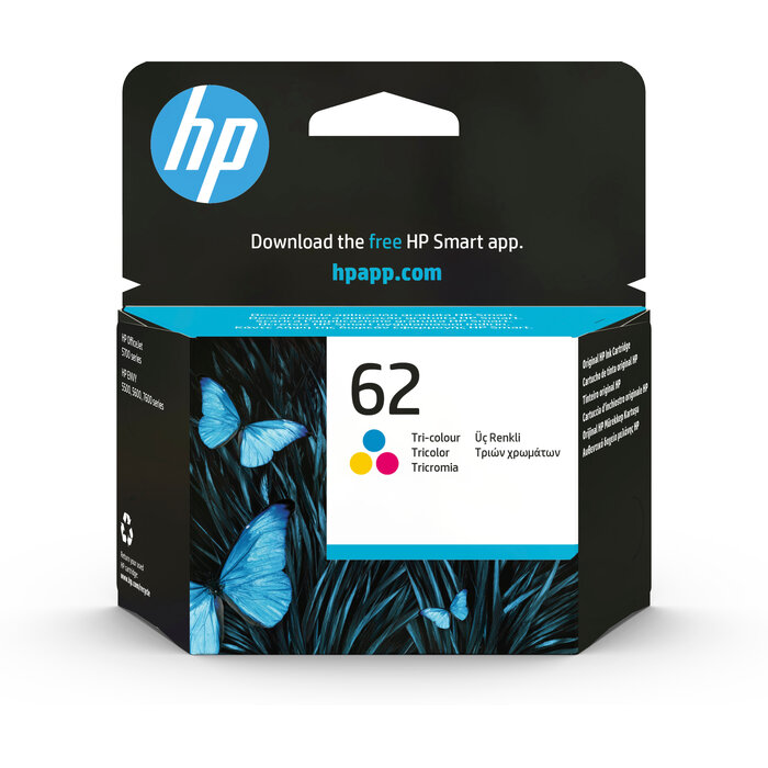 Hewlett & Packard INC. HP 62 originele drie-kleuren inktcartridge