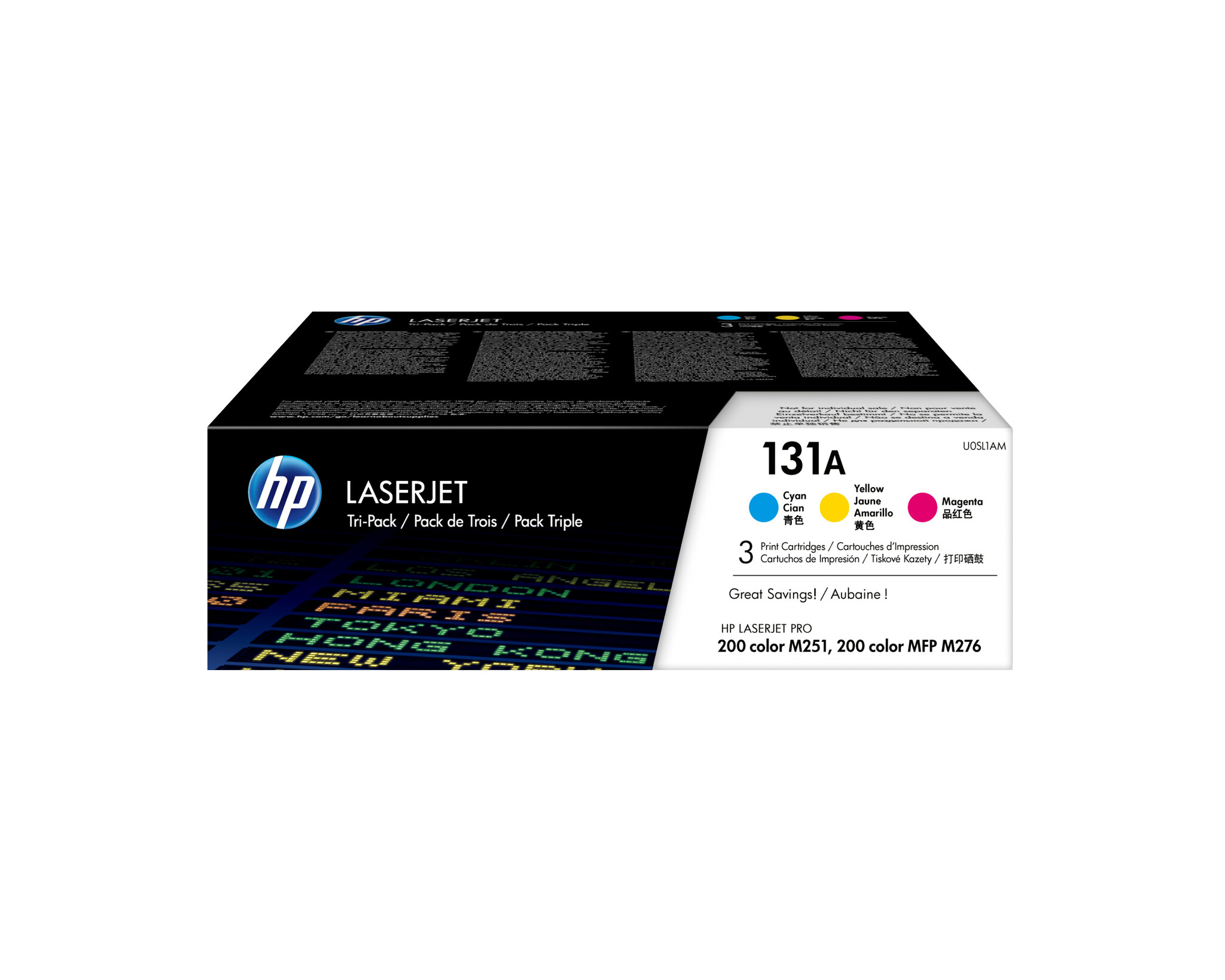 Hewlett & Packard INC. HP 131A originele cyaan/magenta/gele LaserJet tonercartridges, 3-pack