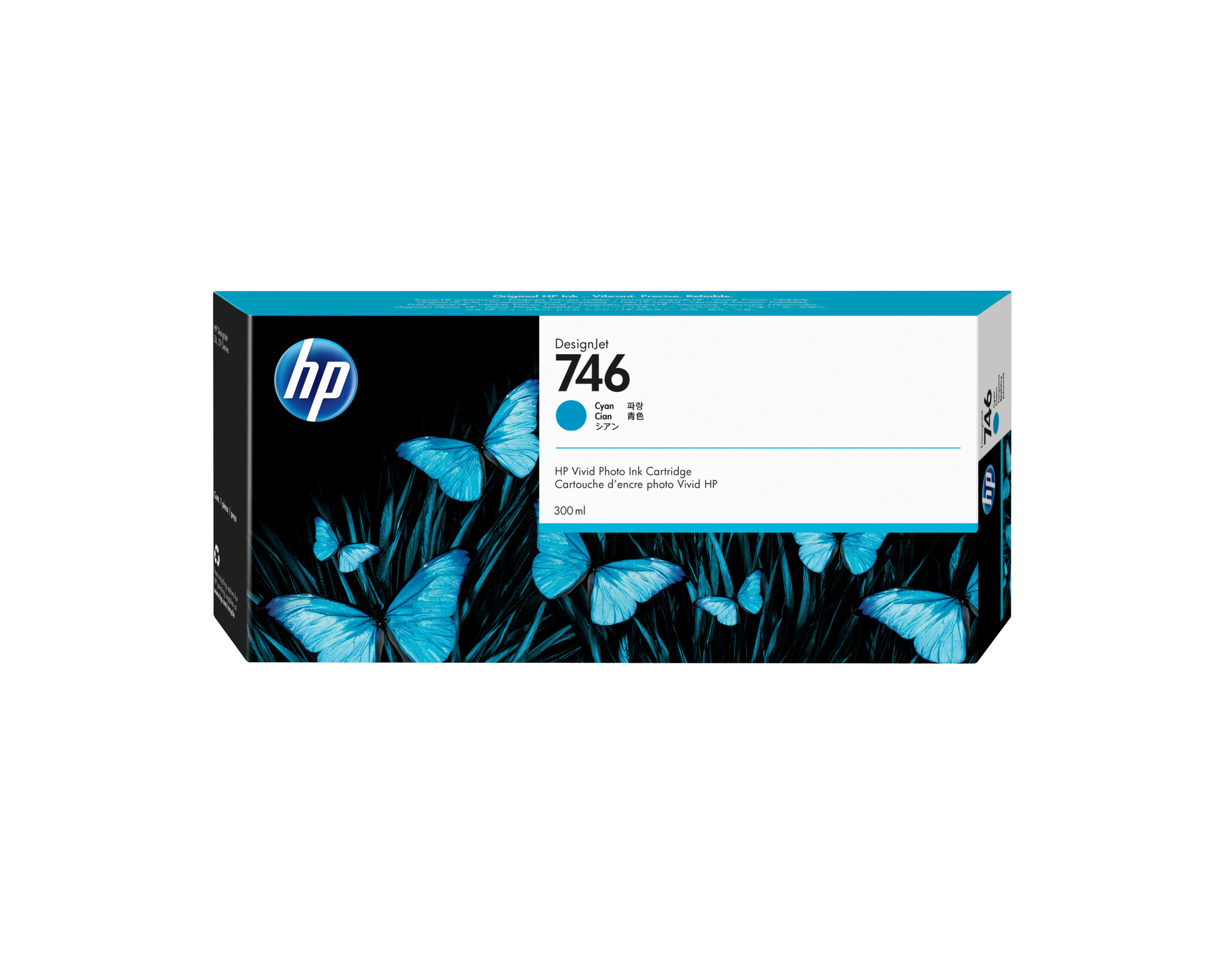 Hewlett & Packard INC. HP 746 cyaan DesignJet inktcartridge, 300 ml
