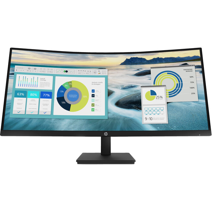Hewlett & Packard INC. HP P34hc G4 WQHD USB-C Curved monitor