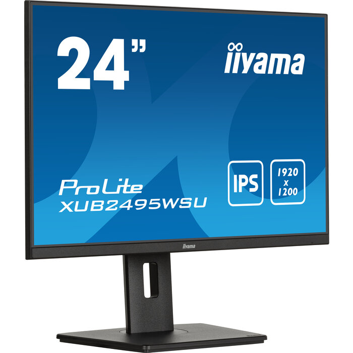 iiyama iiyama ProLite XUB2495WSU-B7 computer monitor 61,2 cm (24.1") 1920 x 1200 Pixels 4K Ultra HD LED Zwart
