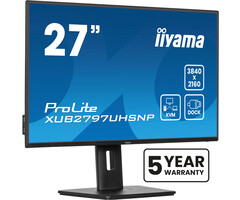 iiyama iiyama ProLite XUB2797UHSNP-B1 computer monitor 68,6 cm (27") 3840 x 2160 Pixels 4K Ultra HD LED Zwart