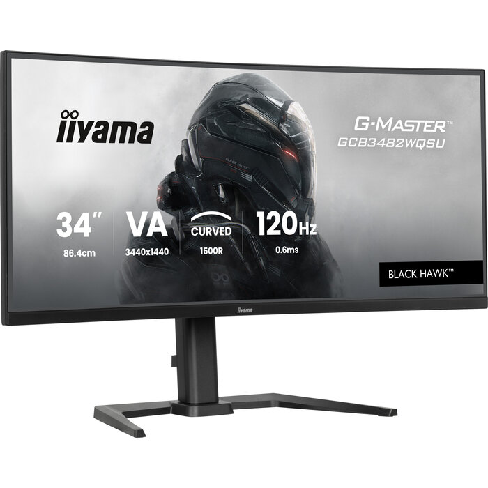 iiyama iiyama GCB3482WQSU-B1 computer monitor 86,4 cm (34") 3440 x 1440 Pixels UltraWide Quad HD LED Zwart