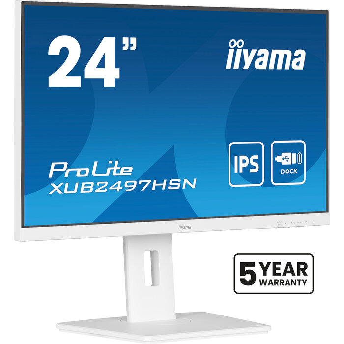iiyama iiyama ProLite XUB2497HSN-W1 computer monitor 60,5 cm (23.8") 1920 x 1080 Pixels Full HD LED Wit