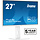 iiyama ProLite XUB2797HSU-W2 computer monitor 68,6 cm (27") 1920 x 1080 Pixels Full HD LED Wit
