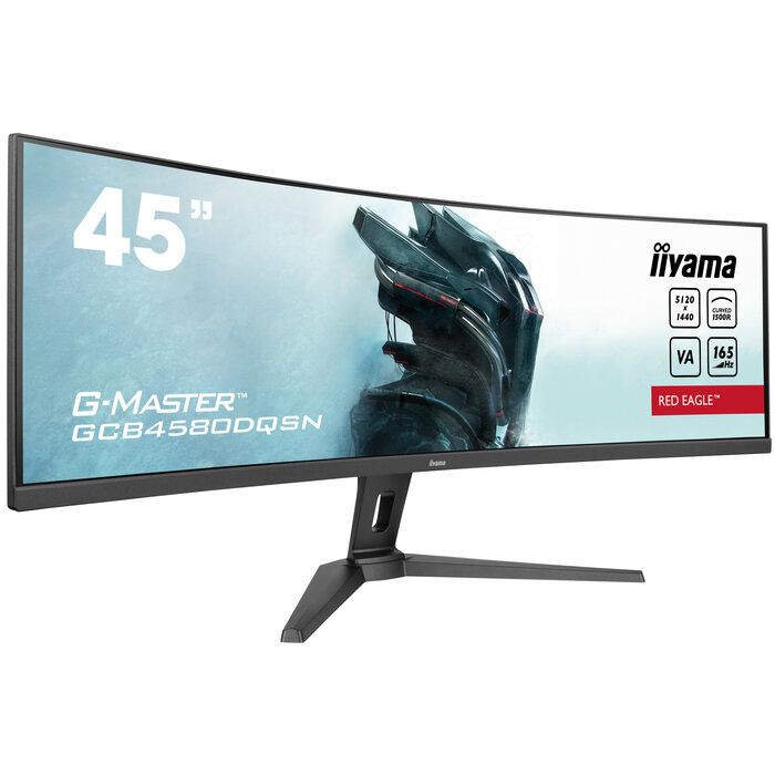 iiyama iiyama G-MASTER RED EAGLE CURVED computer monitor 113 cm (44.5") 5120 x 1440 Pixels Dual QHD LED Zwart