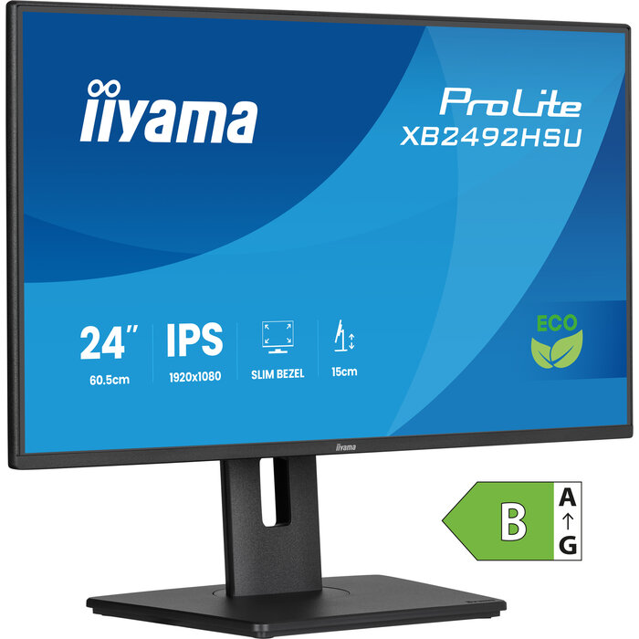 iiyama iiyama ProLite XB2492HSU-B1 computer monitor 61 cm (24") 1920 x 1080 Pixels Full HD LED Zwart
