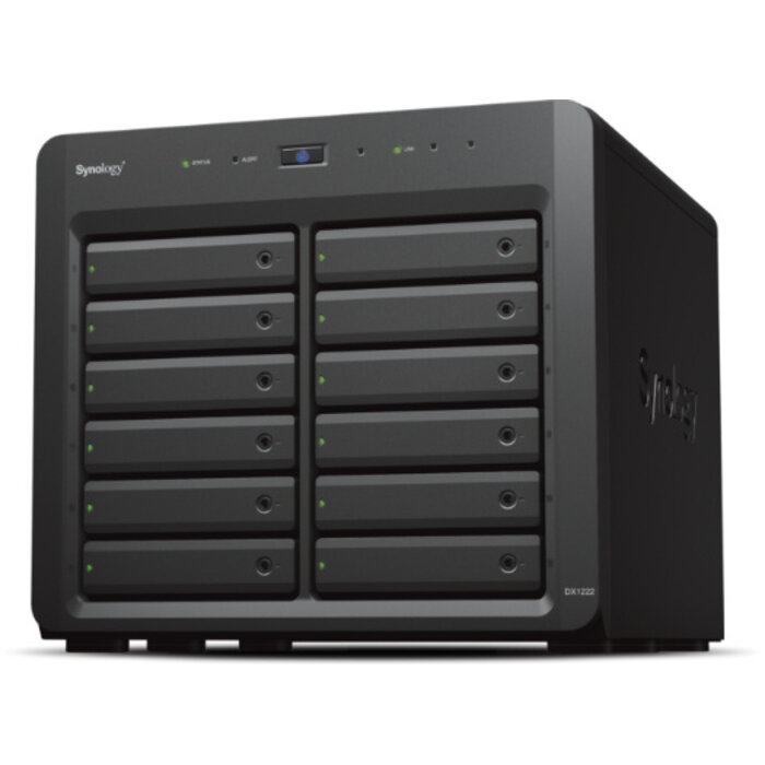 Synology Synology DX1222 behuizing voor opslagstations HDD-/SSD-behuizing Zwart 2.5/3.5"