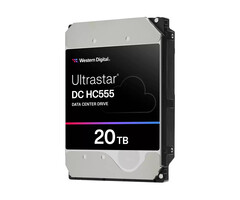 Western Digital Ultrastar DC HC555 interne harde schijf 20 TB 7200 RPM 512 MB 3.5" SAS3 (0B47749)