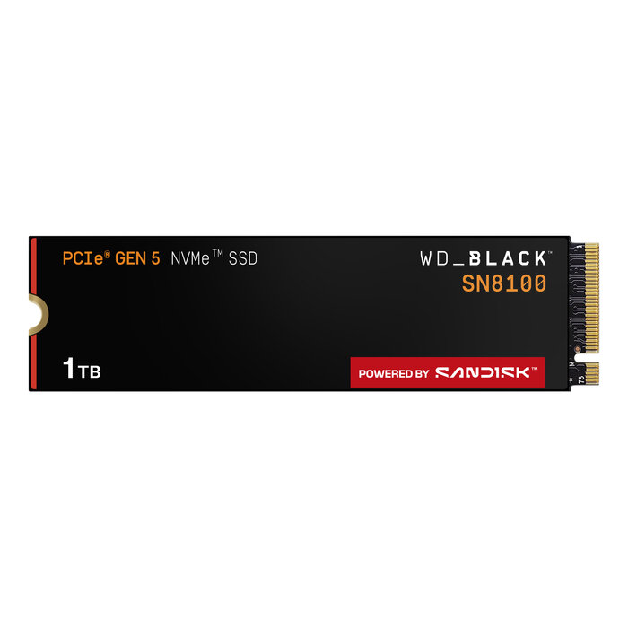 Western Digital SanDisk Black WD_BLACK SN8100 NVMe 1 TB M.2 PCI Express 5.0 TLC 3D NAND
