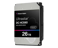 Western Digital Western Digital DC HC590 interne harde schijf 26 TB 7200 RPM 3.5" SAS