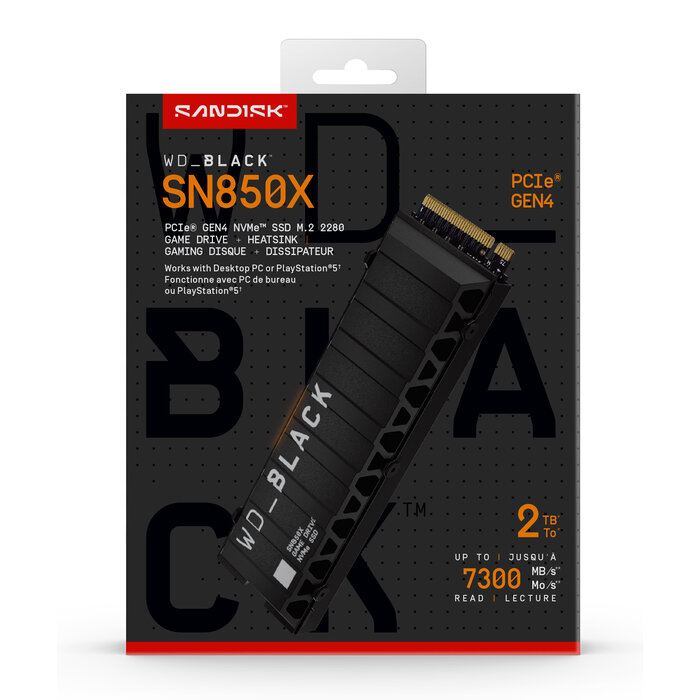 Western Digital SanDisk Black WD_BLACK SN850X NVMe 2 TB M.2 PCI Express 4.0