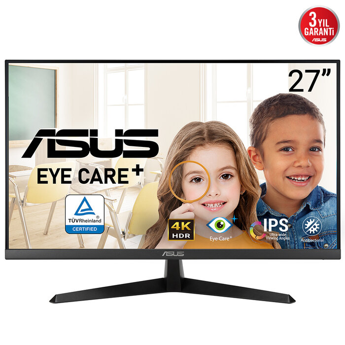 Asus ASUS VY27UQ computer monitor 68,6 cm (27") 3840 x 2160 Pixels 4K Ultra HD LCD Zwart