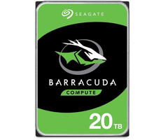 Seagate Barracuda 20TB interne harde schijf 7200 RPM 512 MB 3.5" SATA (ST20000DM001)