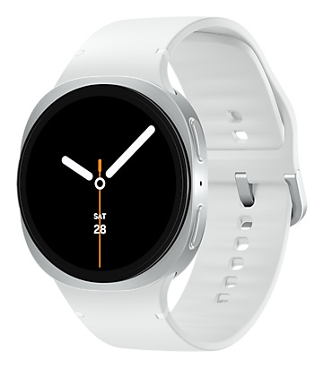 Samsung Samsung Galaxy Watch 8 3,81 cm (1.5") AMOLED 44 mm Digitaal 480 x 480 Pixels Touchscreen Zilver Wifi GPS