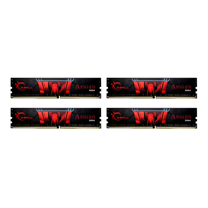 G.Skill G.Skill Aegis F4-3200C16Q-64GIS geheugenmodule 64 GB 4 x 16 GB DDR4 288-pin DIMM