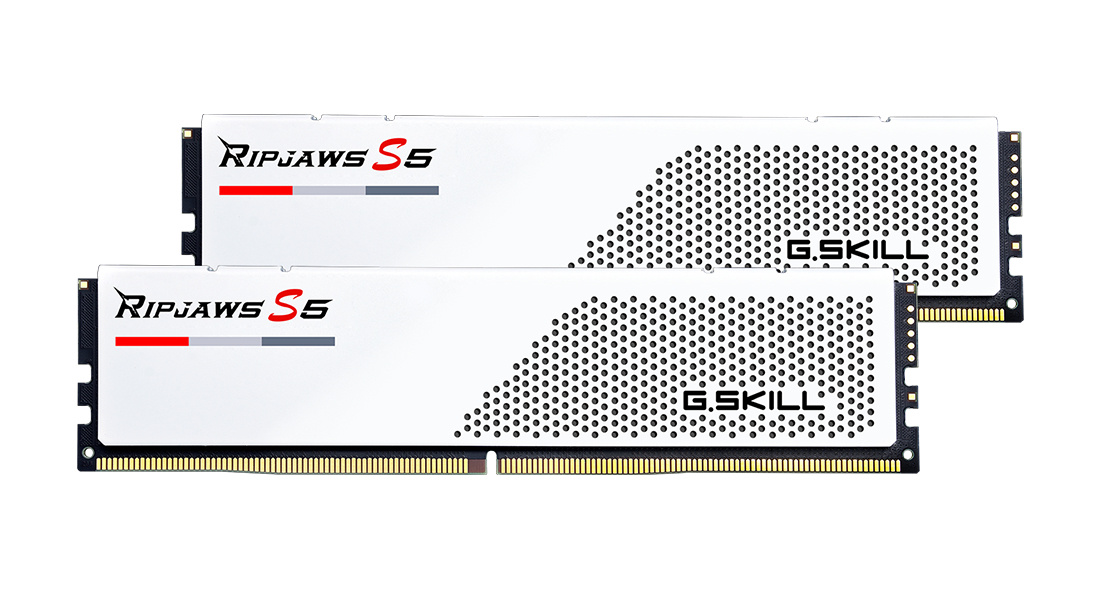G.Skill G.Skill Ripjaws S5 / F5-6000J3040F16GX2-RS5W geheugenmodule 32 GB 2 x 16 GB DDR5 4800 MT/s 288-pin DIMM