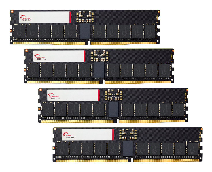G.Skill G.Skill T5 Neo F5-6400R3644E64GQ4-T5N geheugenmodule 256 GB 4 x 64 GB DDR5 6400 MT/s 288-pin DIMM ECC