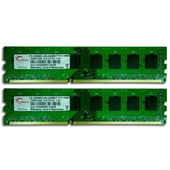 G.Skill G.Skill 8GB DDR3 DIMM geheugenmodule 2 x 4 GB 240-pin DIMM