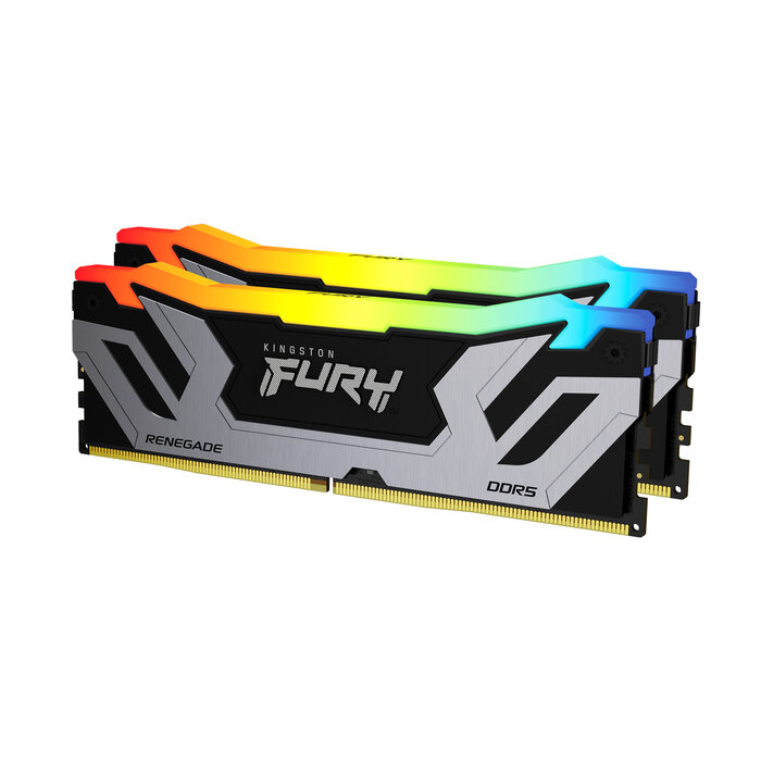 Kingston Kingston Technology FURY 48GB 8400MT/s DDR5 CL40 CUDIMM (set van 2) Renegade RGB Silver XMP