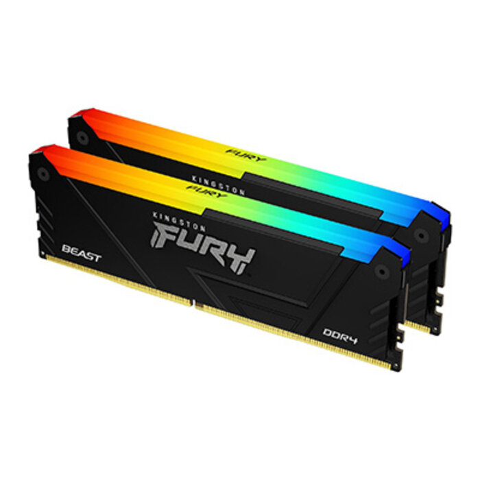 Kingston Kingston Technology FURY Beast 64GB 3600MT/s DDR4 CL18 DIMM (Sets van 2) RGB