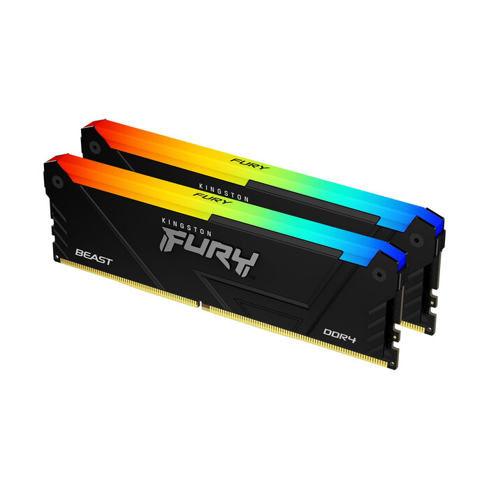 Kingston Kingston Technology FURY Beast 32GB 3600MT/s DDR4 CL18 DIMM (Sets van 2) RGB