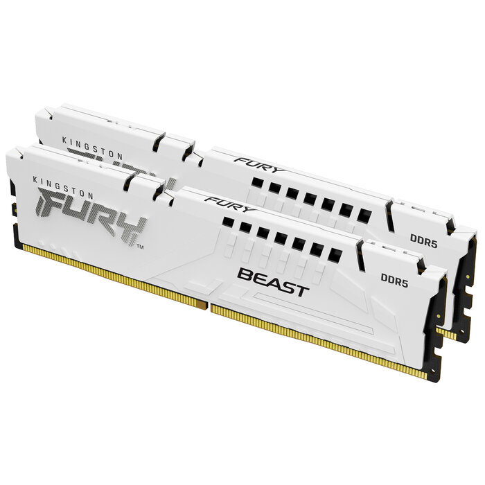 Kingston Kingston Technology FURY Beast 32GB 6800MT/s DDR5 CL34 DIMM (Kit of 2) White EXPO