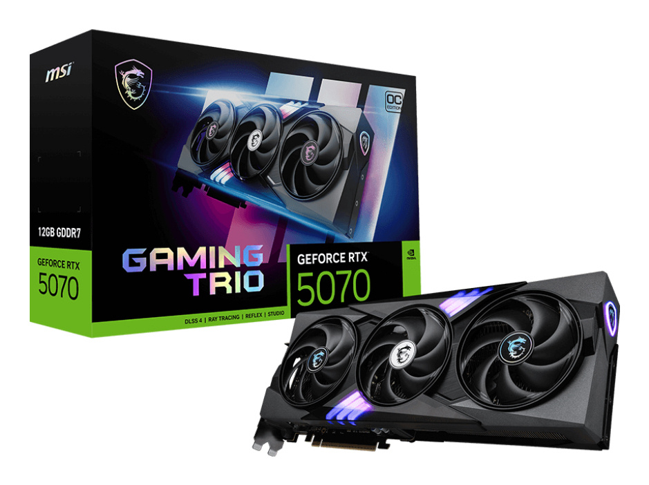 MSI MSI GAMING GeForce RTX 5070 12G TRIO OC NVIDIA 12 GB GDDR7