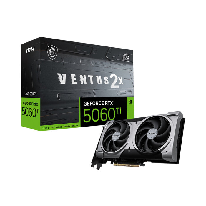 MSI MSI VENTUS GeForce RTX 5060 TI 16G 2X OC PLUS NVIDIA 16 GB GDDR7
