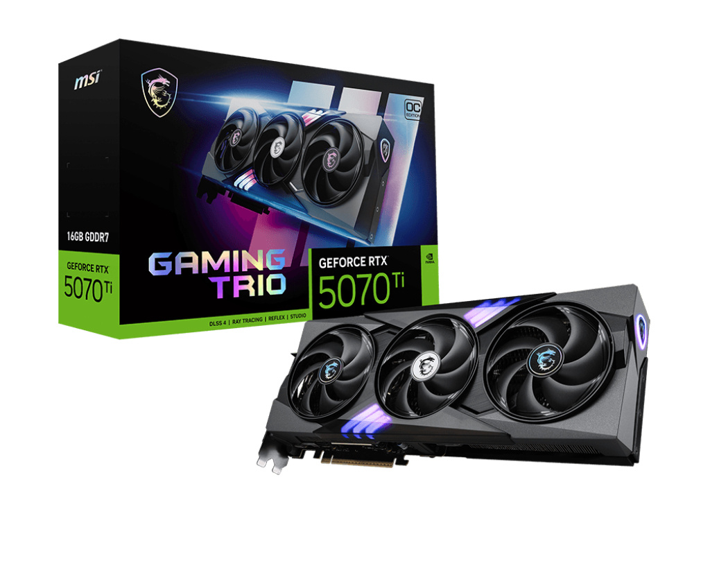MSI MSI GAMING GeForce RTX 5070 Ti 16G TRIO OC NVIDIA 16 GB GDDR7