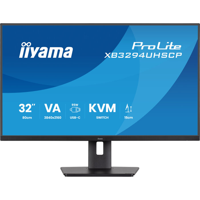 iiyama iiyama ProLite XB3294UHSCP-B1 computer monitor 80 cm (31.5") 3840 x 2160 Pixels 4K Ultra HD Zwart