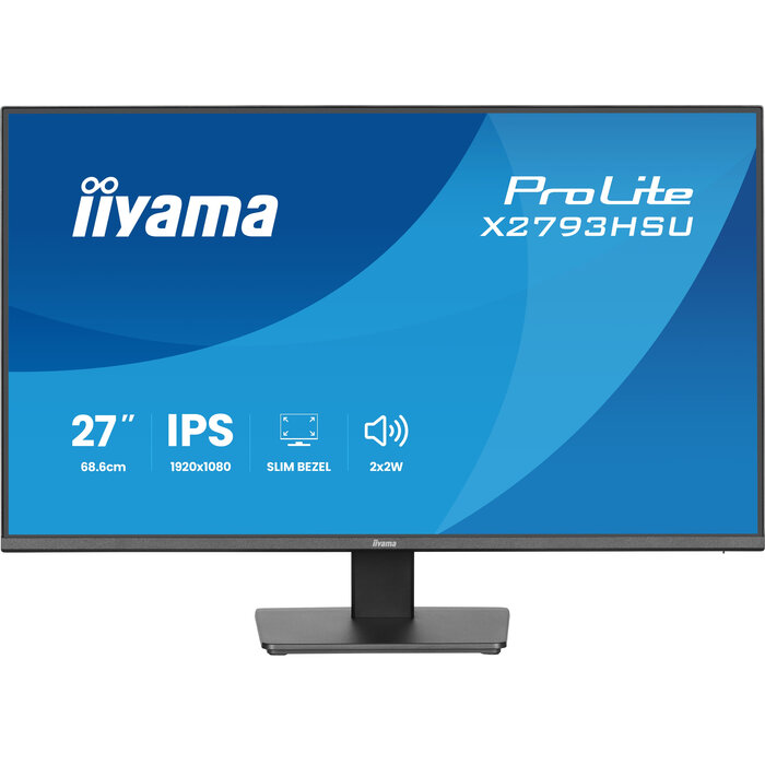 iiyama iiyama ProLite X2793HSU-B1 computer monitor 68,6 cm (27") 1920 x 1080 Pixels Full HD LED Zwart