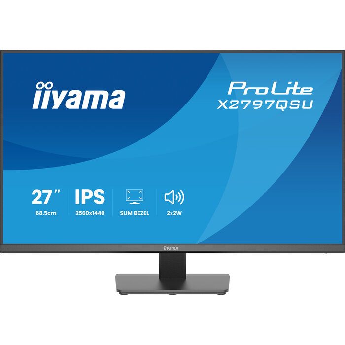 iiyama iiyama ProLite X2797QSU-B1 computer monitor 68,6 cm (27") 2560 x 1440 Pixels Quad HD LED Zwart