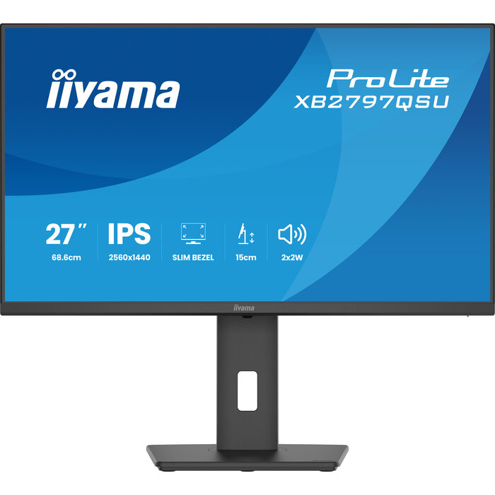 iiyama iiyama ProLite XB2797QSU-B1 computer monitor 68,6 cm (27") 2560 x 1440 Pixels Quad HD LED Zwart