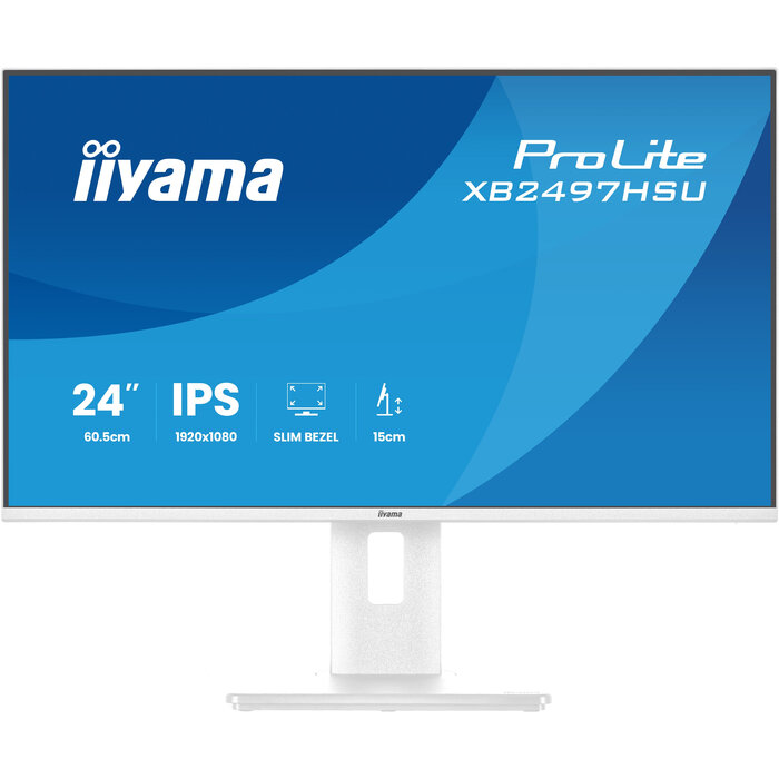 iiyama iiyama ProLite XB2497HSU-W1 computer monitor 60,5 cm (23.8") 1920 x 1080 Pixels Full HD LED Wit