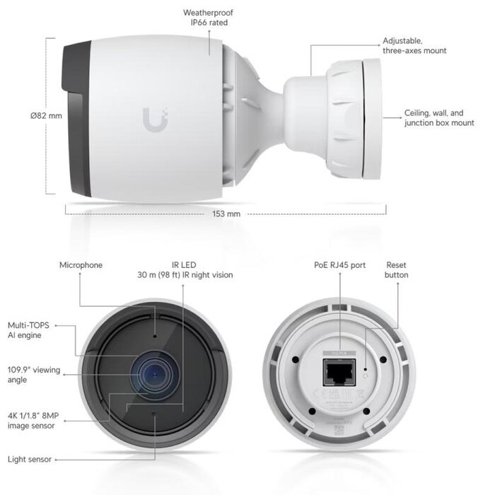 Ubiquiti Ubiquiti UniFi Protect G6 Bullet (White)