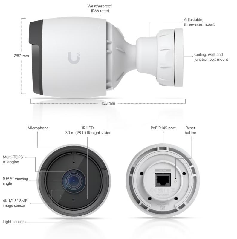 Ubiquiti Ubiquiti UniFi Protect G6 Bullet (White)