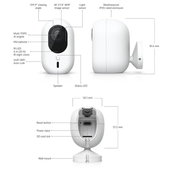 Ubiquiti Ubiquiti UniFi Protect G6 Instant (White)
