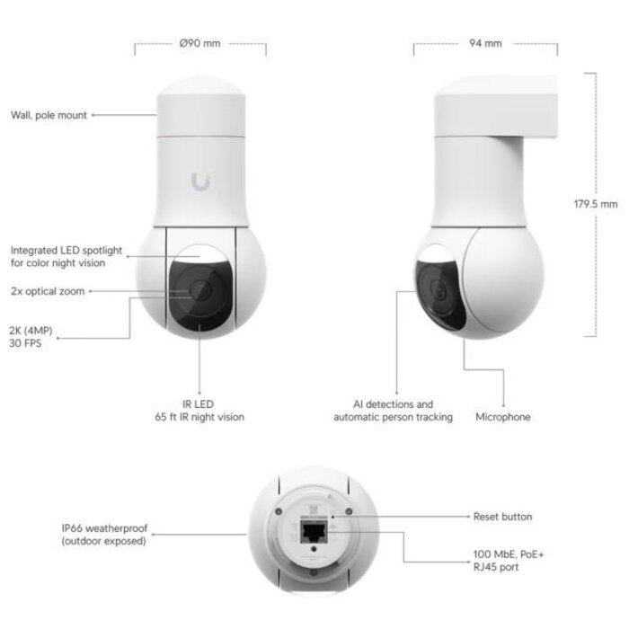 Ubiquiti Ubiquiti UniFi Protect G5 PTZ (White)