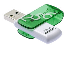 Philips Philips FM25FD00B/00 USB flash drive 256 GB USB Type-A 3.2 Gen 1 (3.1 Gen 1) Groen, Wit