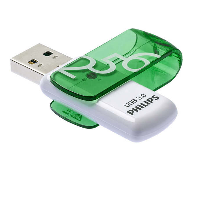 Philips Philips FM25FD00B/00 USB flash drive 256 GB USB Type-A 3.2 Gen 1 (3.1 Gen 1) Groen, Wit