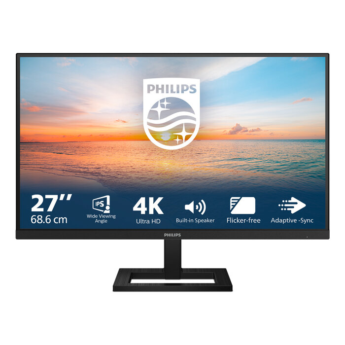 Philips Philips 1000 series 27E1N1800AE/00 computer monitor 68,6 cm (27") 3840 x 2160 Pixels 4K Ultra HD LED Zwart